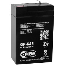 Аккумулятор для ИБП Kiper GP-645 F1 (6В/4.5 А·ч)