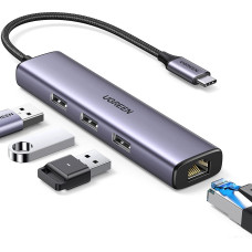 USB-хаб Ugreen CM475 USB C to Ethernet 60600