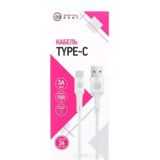 DigitalPart TC-308 USB Type-A - USB Type-C (1 м, белый)