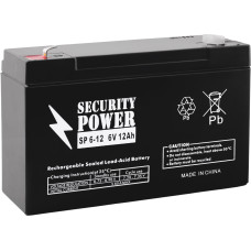 Мотоциклетный аккумулятор Security Power SP 6-12 F1 (6В/12 А·ч)