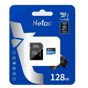 Карта памяти Netac P500 Standard 128GB NT02P500STN-128G-R + адаптер