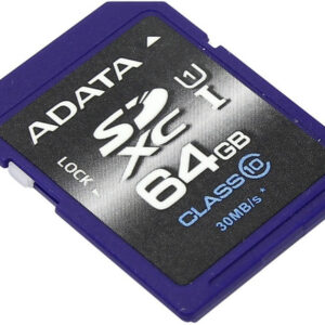 Карта памяти ADATA Premier SDXC UHS-I (Class 10) 64GB (ASDX64GUICL10-R)