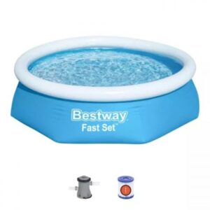 Надувной бассейн Fast Set, 244 х 61 см, комплект, BESTWAY
