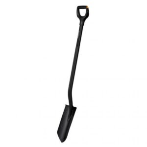 Лопата штыковая с закругленным лезвием Ergonomic Pro FISKARS (черная)