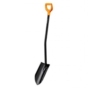 Лопата штыковая с удлиненным лезвием и удлин ручкой FISKARS (черная)